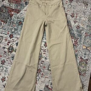 Levi's 318 shaping Wide-Leg Jeans in Khaki Beige NWOT